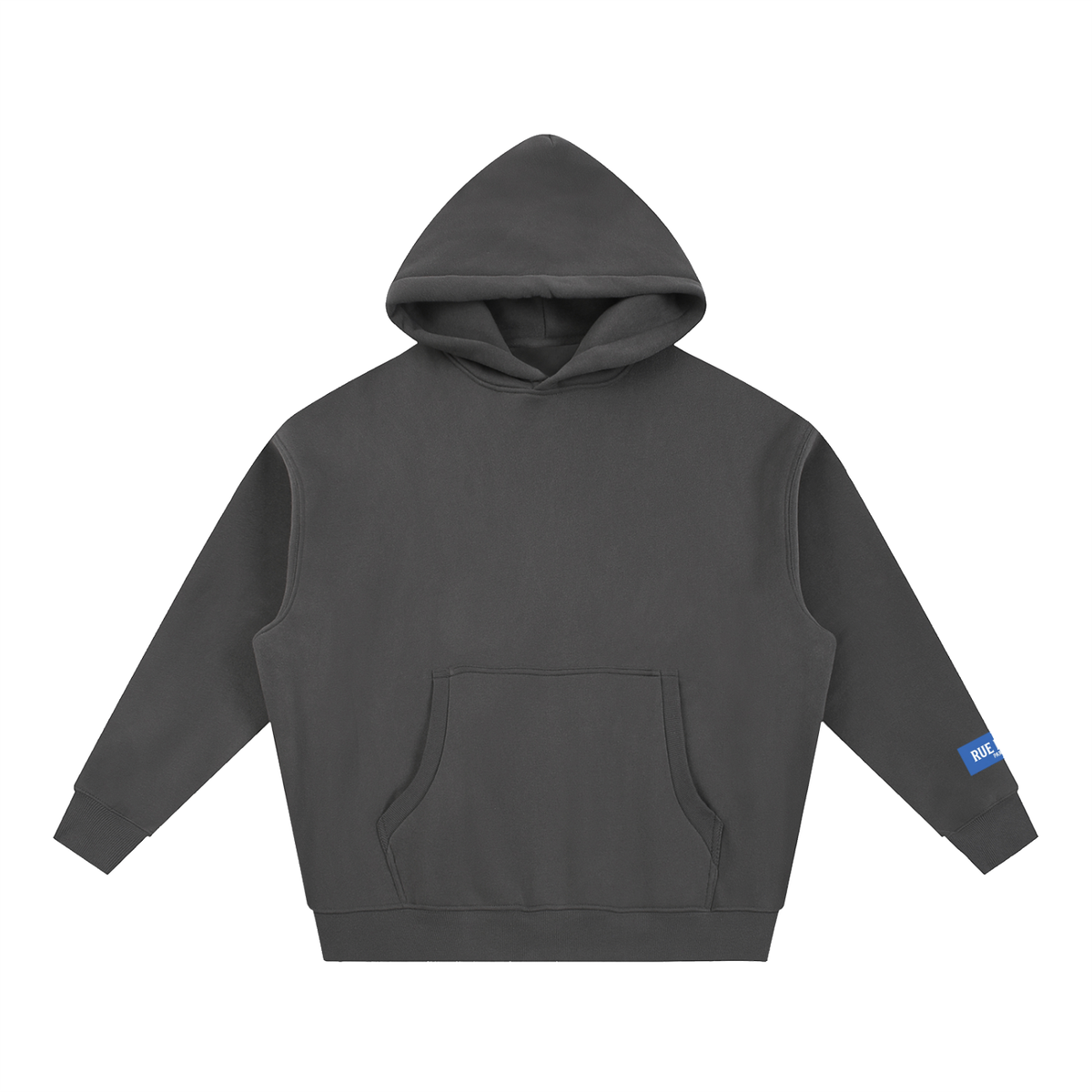 Sweat à capuche ample Signature Cobalt — 345 GSM