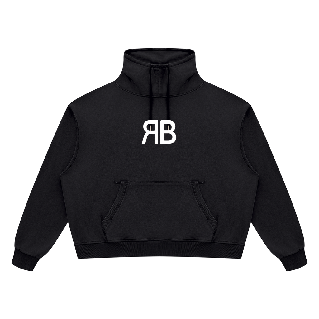 Sweat à col montant Signature RB — 420 GSM