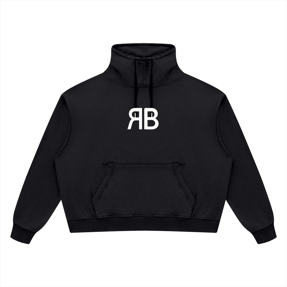 Sweat à col montant Signature RB — 420 GSM