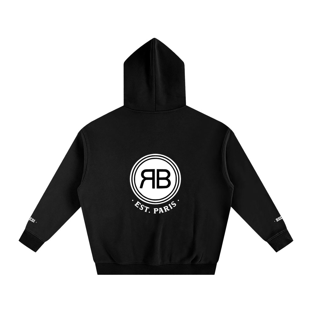 Hoodie Paris Emblème — Noir