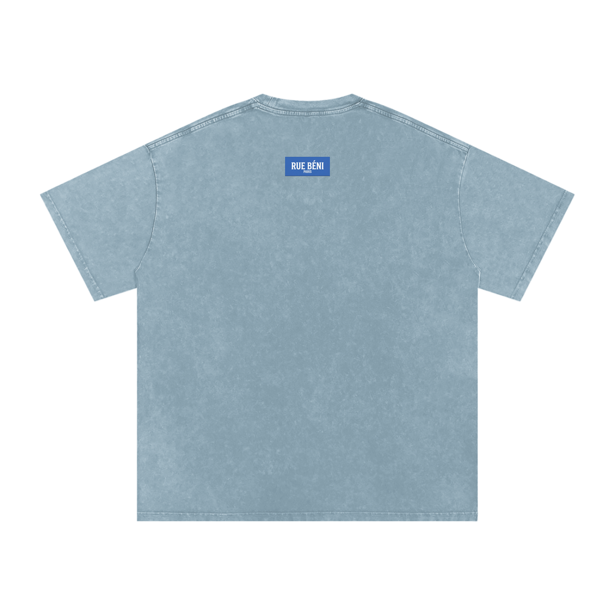 T-shirt ample délavé Signature Cobalt — 250 GSM