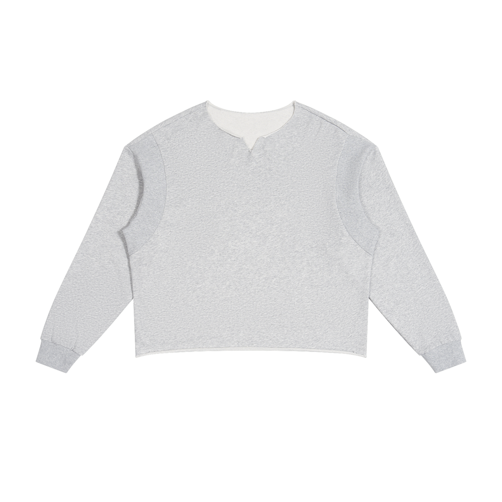 Sweat ample à empiècements et bords francs — 320 GSM