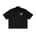 Chemise Rayée Boxy RUE BÉNI — Noir / Boutons