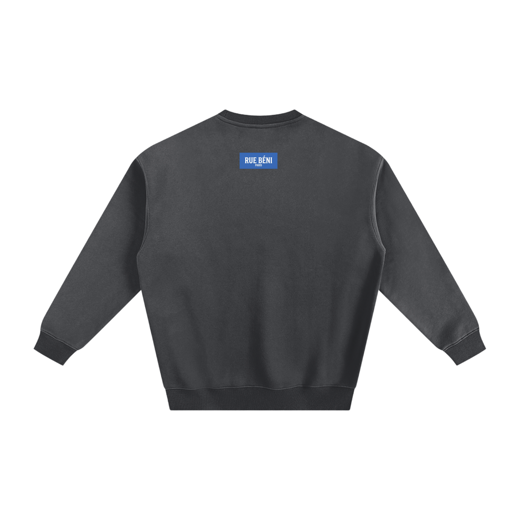 Sweat à col rond Signature Cobalt — 350 GSM