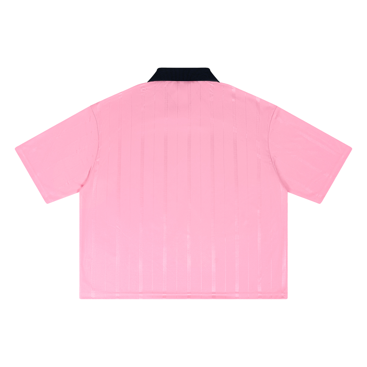 Maillot Soccer Rayé RUE BÉNI — Rose & Blanc / Boxy