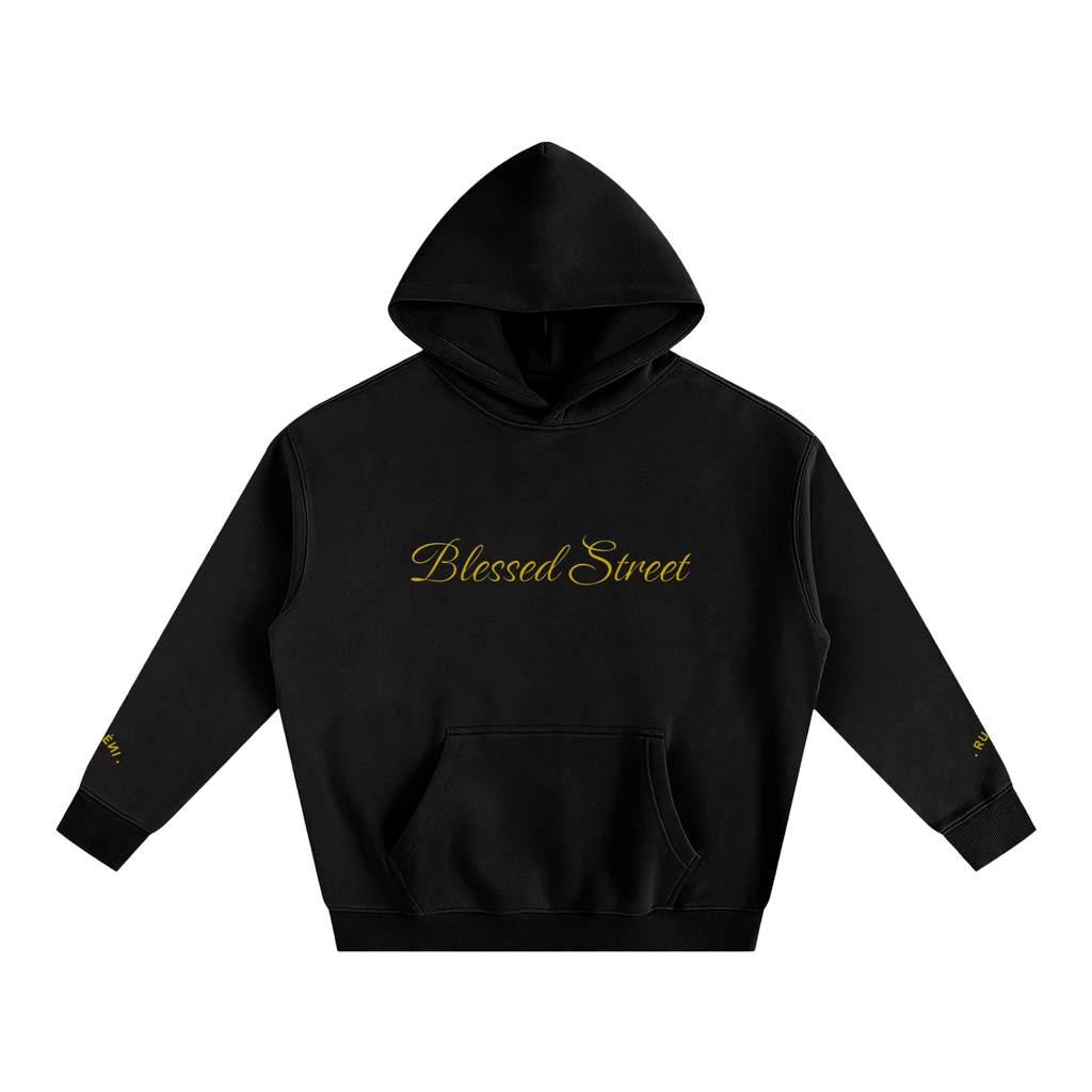 Hoodie Blessed Street Or — Noir