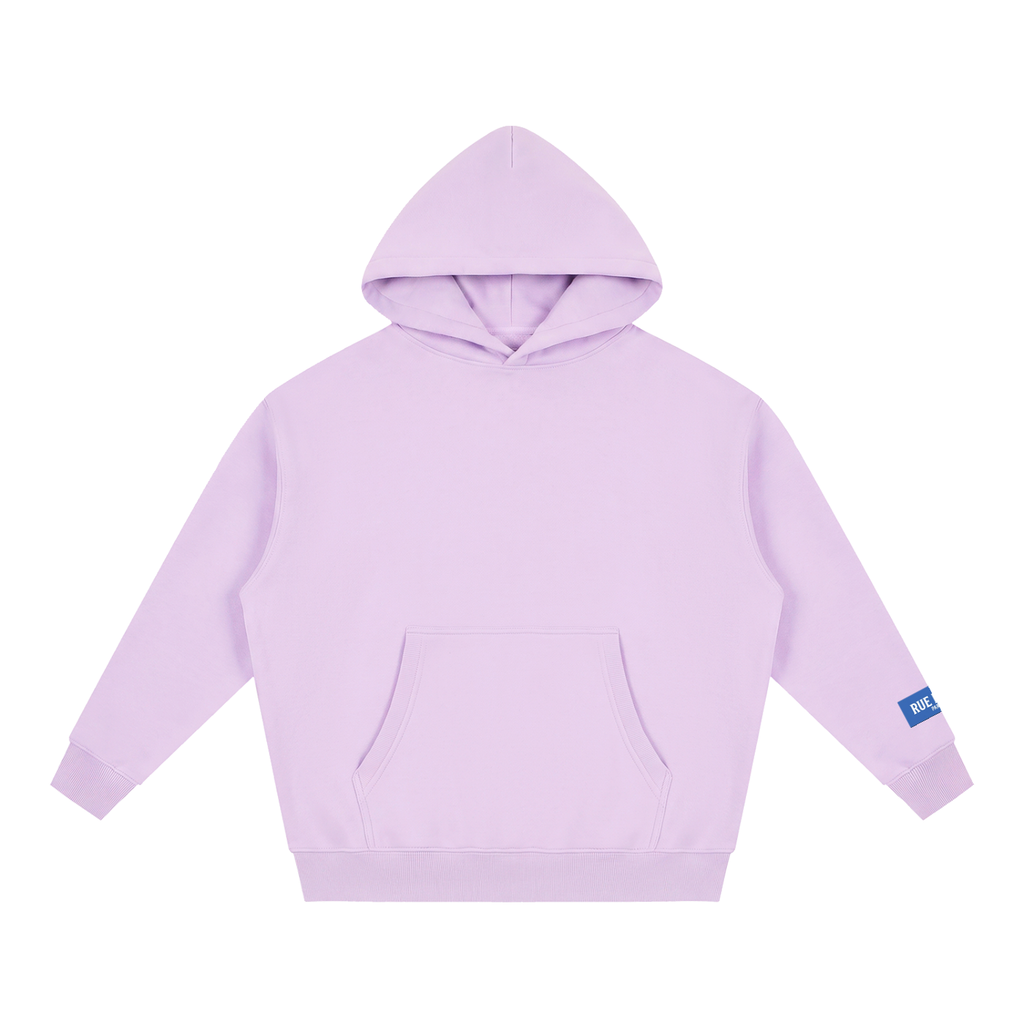 Sweat à capuche ample Signature Cobalt — 345 GSM