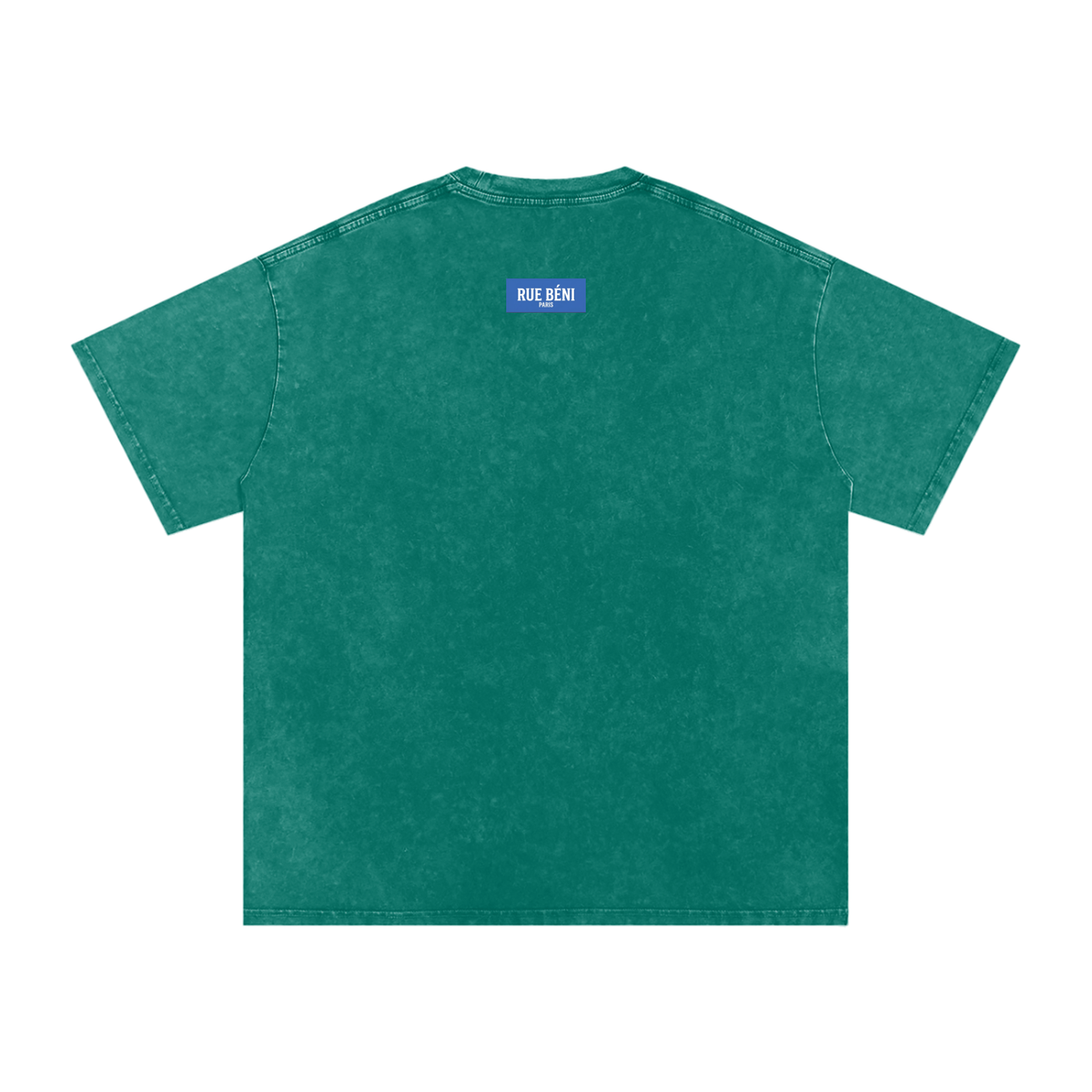 T-shirt ample délavé Signature Cobalt — 250 GSM