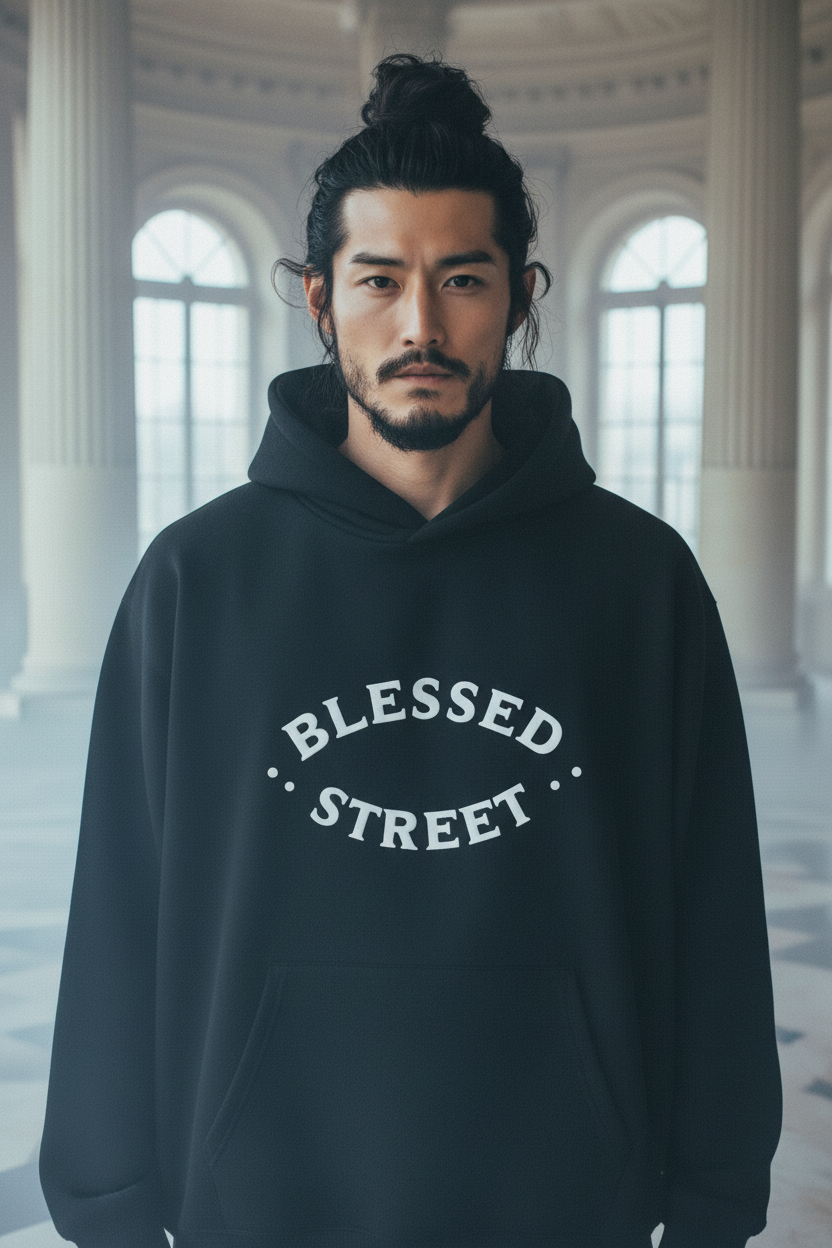 Blessed Street Hoodie - Samurai Model Dior Editorial