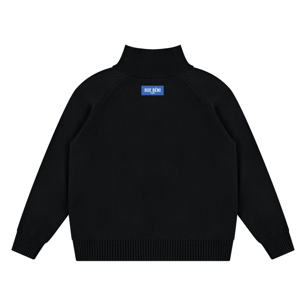 Sweat à col montant zippé Signature RB — 750 GSM