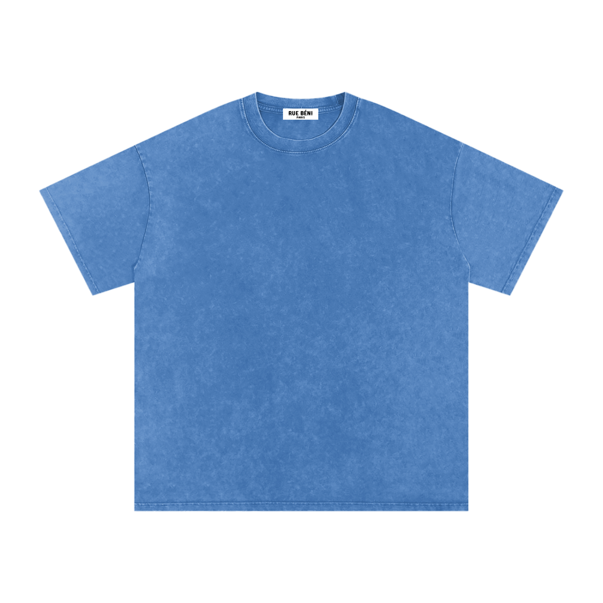 T-shirt ample délavé Signature Cobalt — 250 GSM