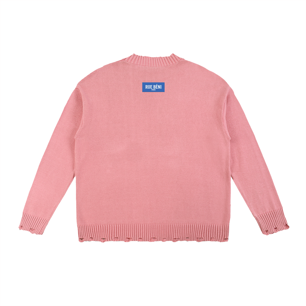 Pull ample délavé et effiloché — 425 GSM