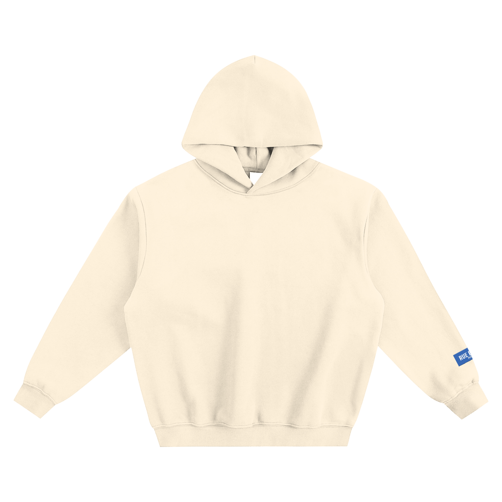 Sweat à capuche ample Monogramme RB Noir — 350 GSM