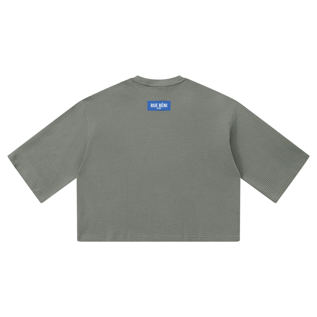 T-shirt gaufré coupe boxy — 350 GSM