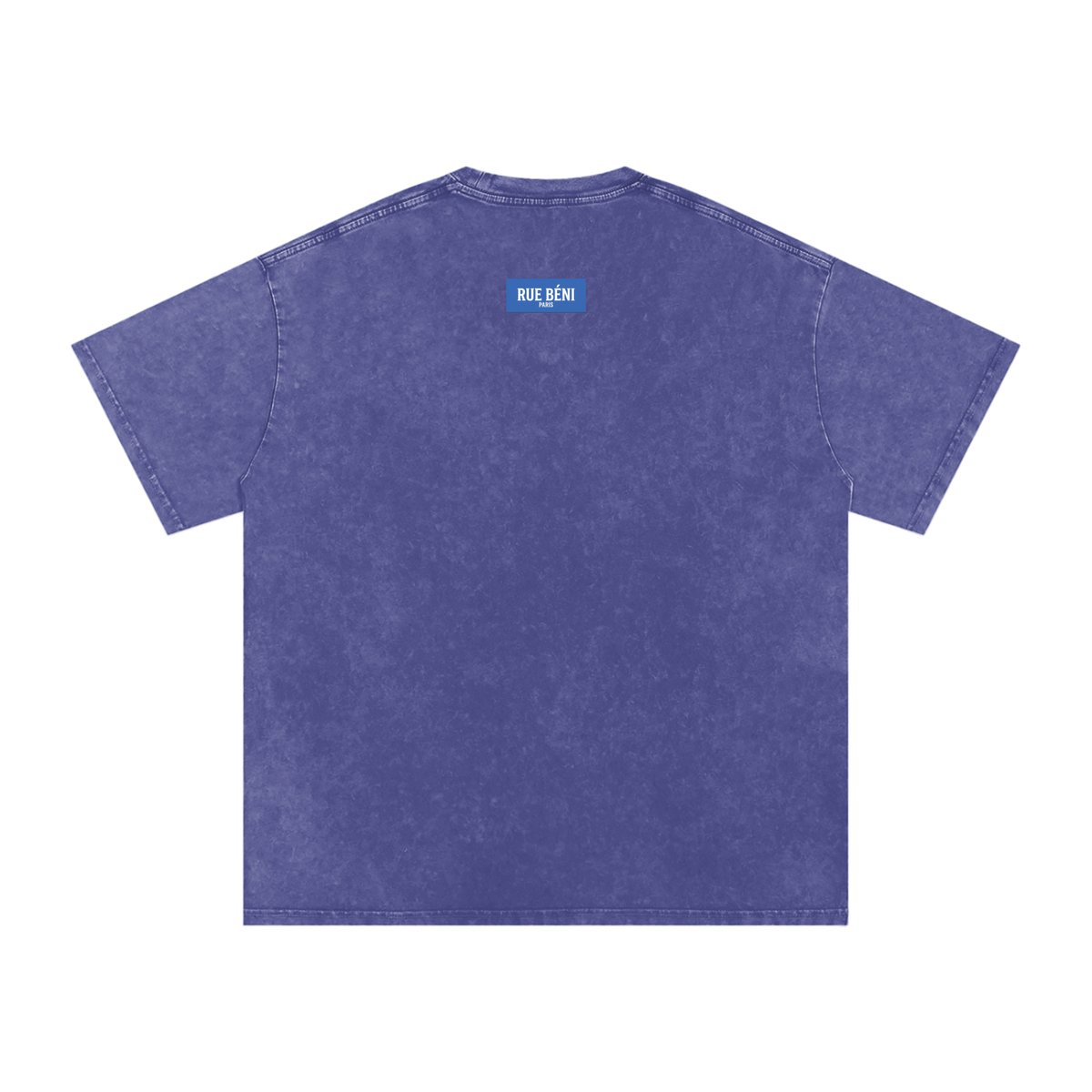 T-shirt ample délavé Signature Cobalt — 250 GSM