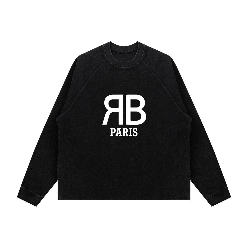 A black long-sleeve crewneck sweatshirt featuring a grayscale chest X-ray graphic of a cross on the front, with the text 'It Takes Me My Heart' and 'Hermano Jairo' printed below, shown on a plain white background.