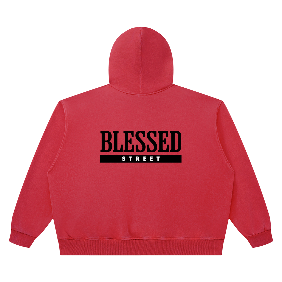 Sweat à capuche boxy en coton délavé — 420 GSM