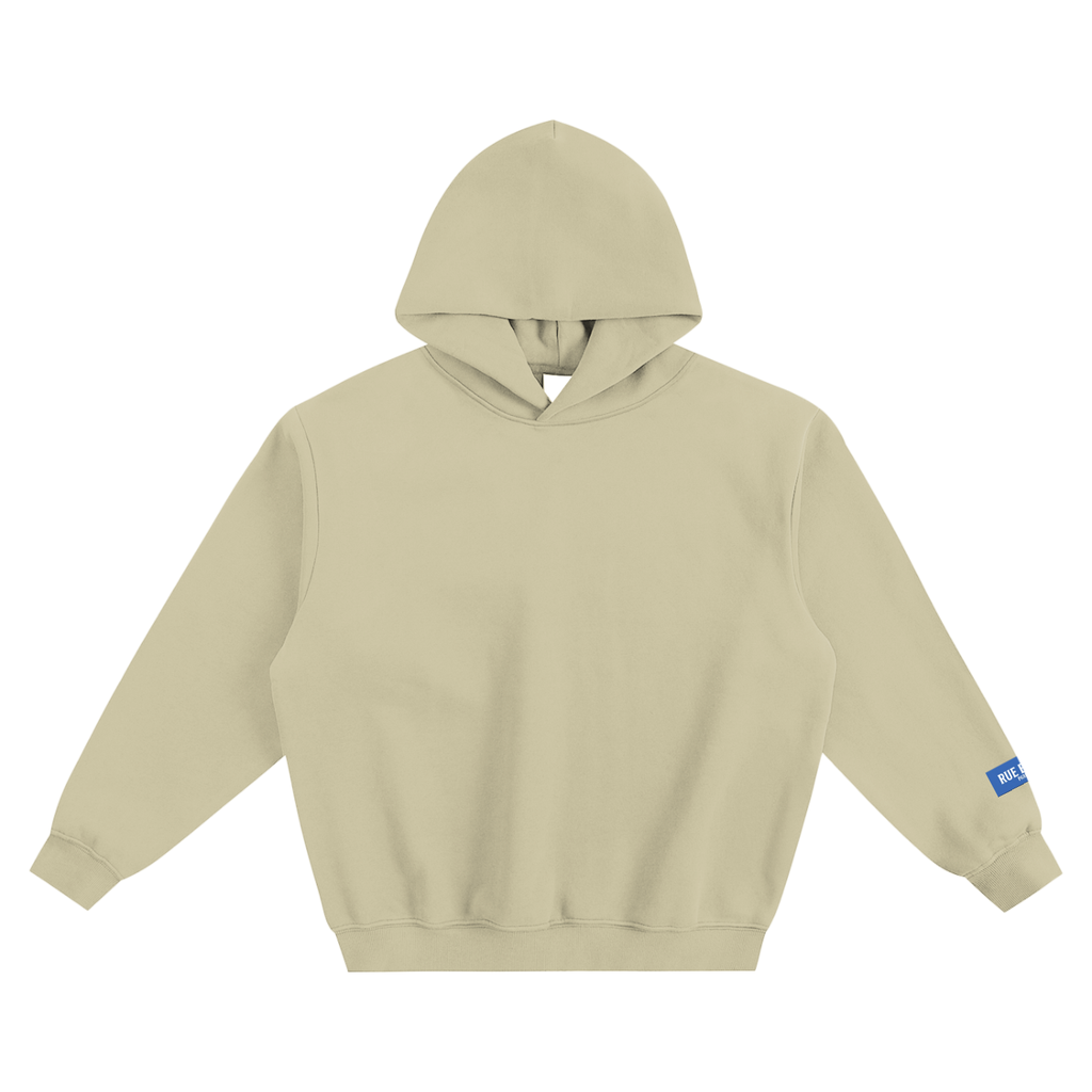 Sweat à capuche ample Monogramme RB Noir — 350 GSM