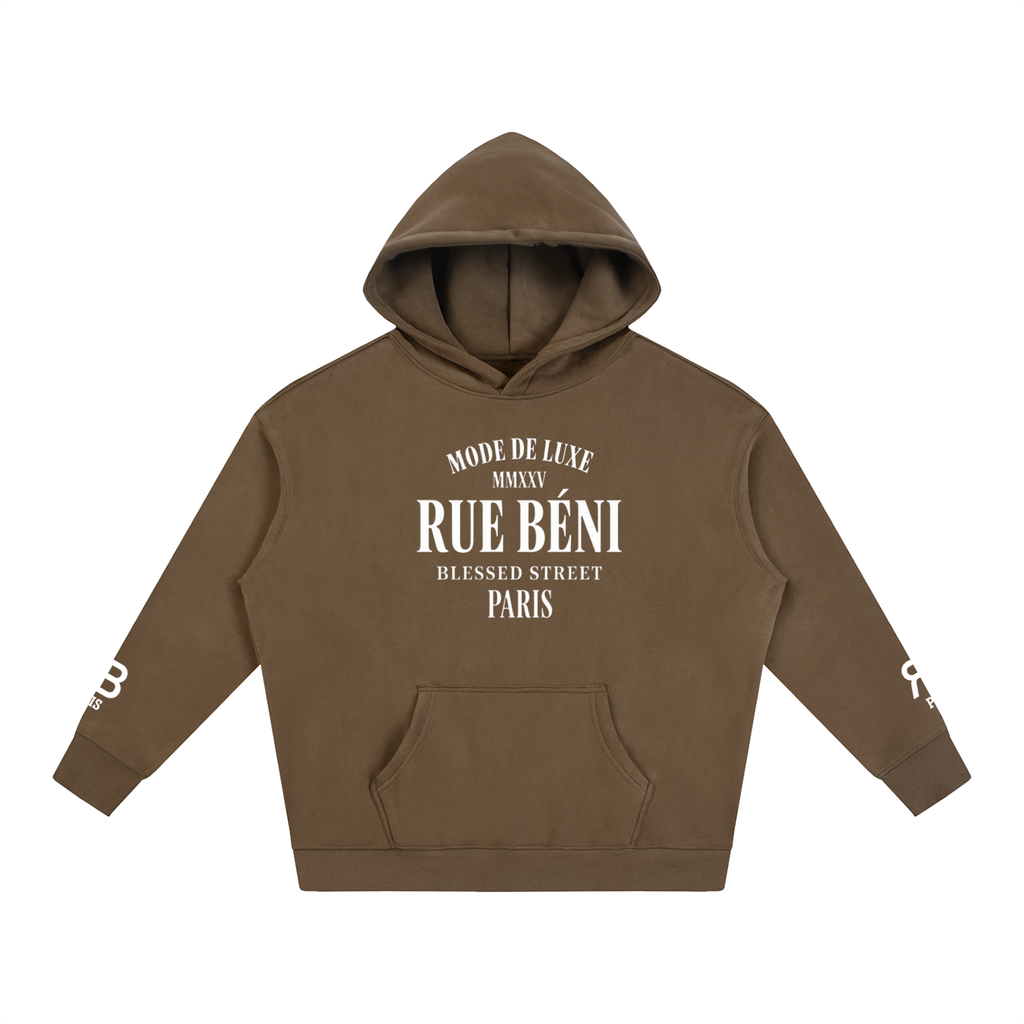 Sweat à capuche ample Mode de Luxe — 350 GSM