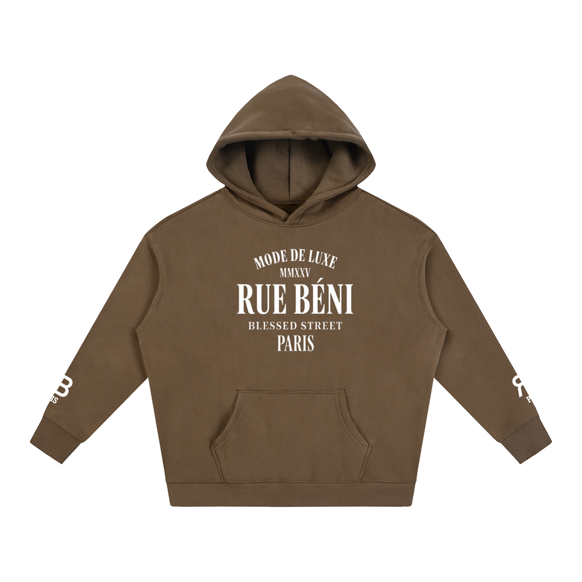 Sweat à capuche ample Mode de Luxe — 350 GSM