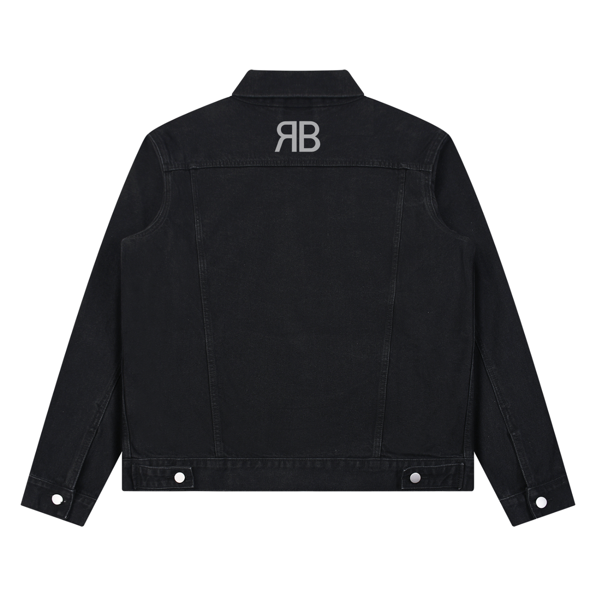 Veste en denim délavé Signature RB — 440 GSM