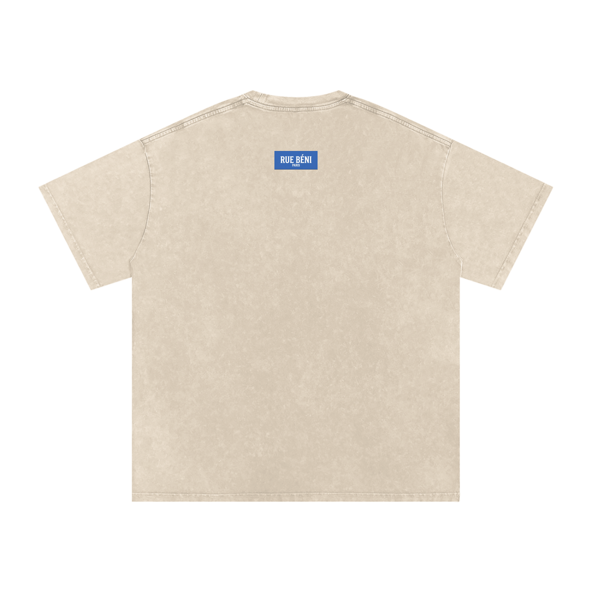 T-shirt ample délavé Signature Cobalt — 250 GSM