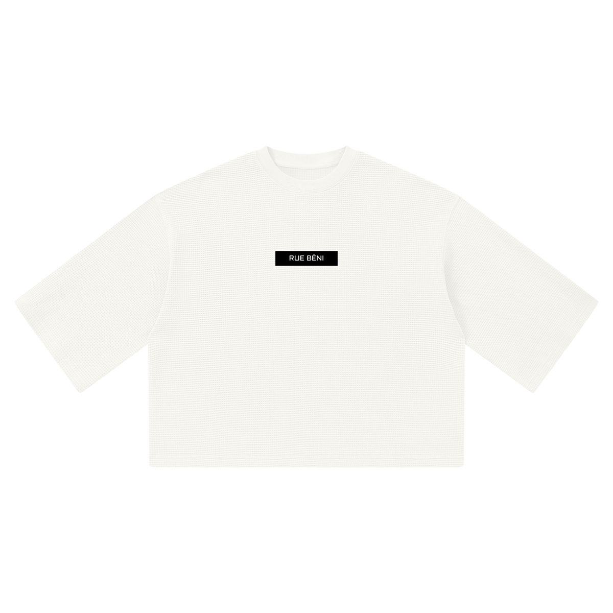 T-shirt gaufré coupe boxy — 350 GSM