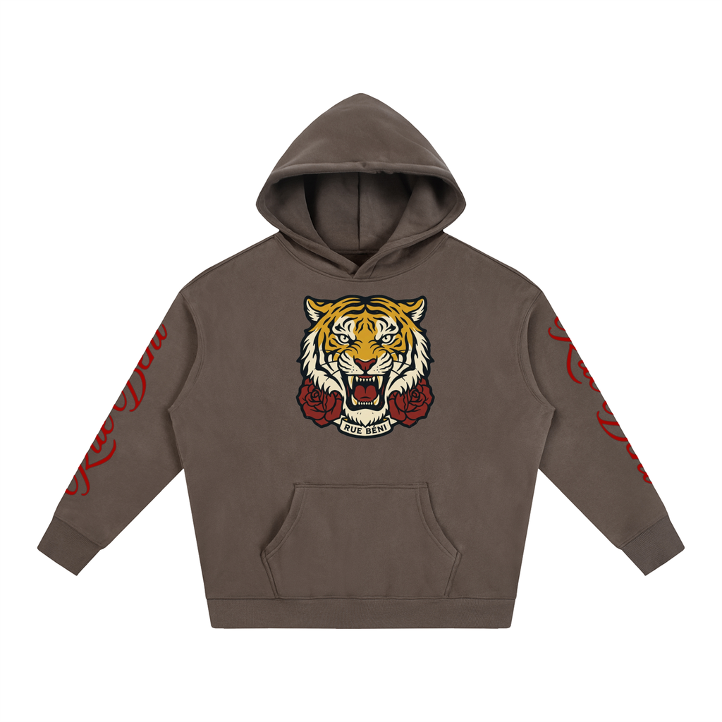 Sweat à capuche oversize en molleton — 350 GSM