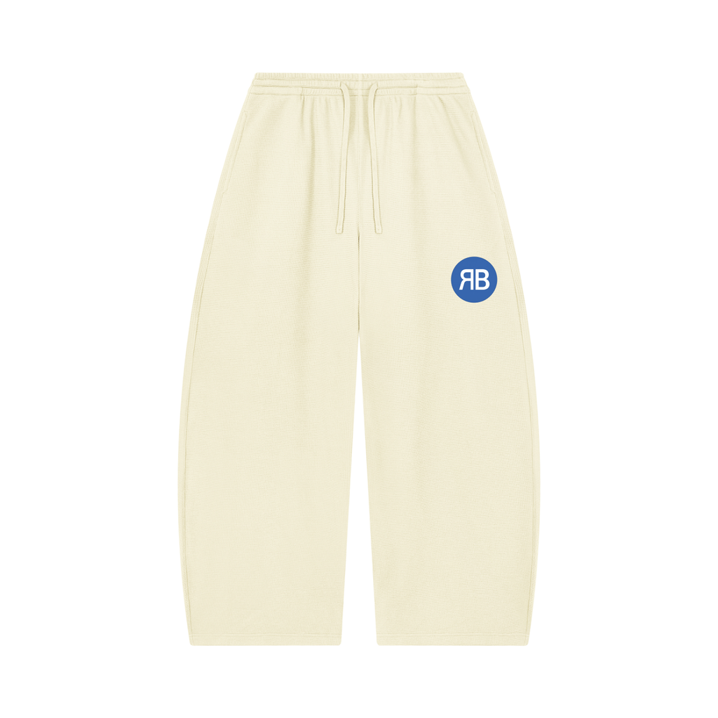 Pantalon gaufré coupe barrel — 360 GSM