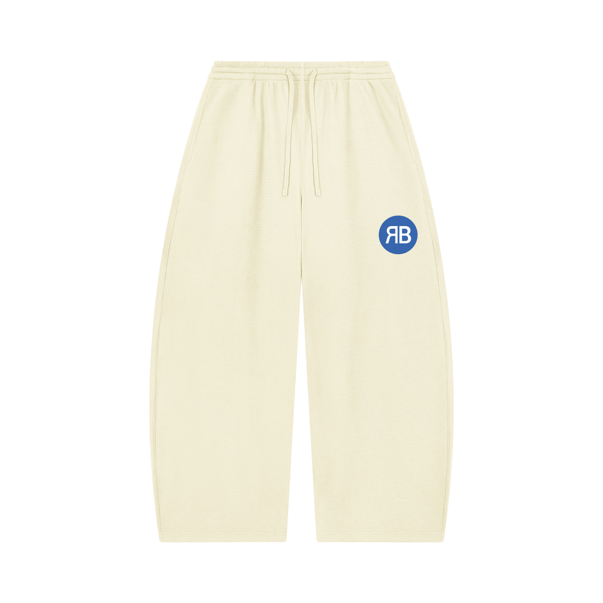 Pantalon gaufré coupe barrel — 360 GSM
