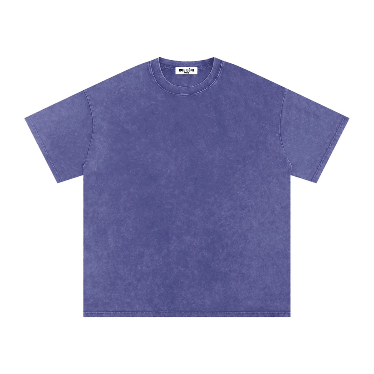 T-shirt ample délavé Signature Cobalt — 250 GSM