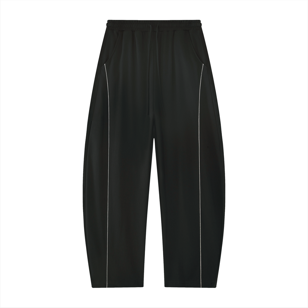 Pantalon Barrel Leg RUE BÉNI — Noir / Heavyweight