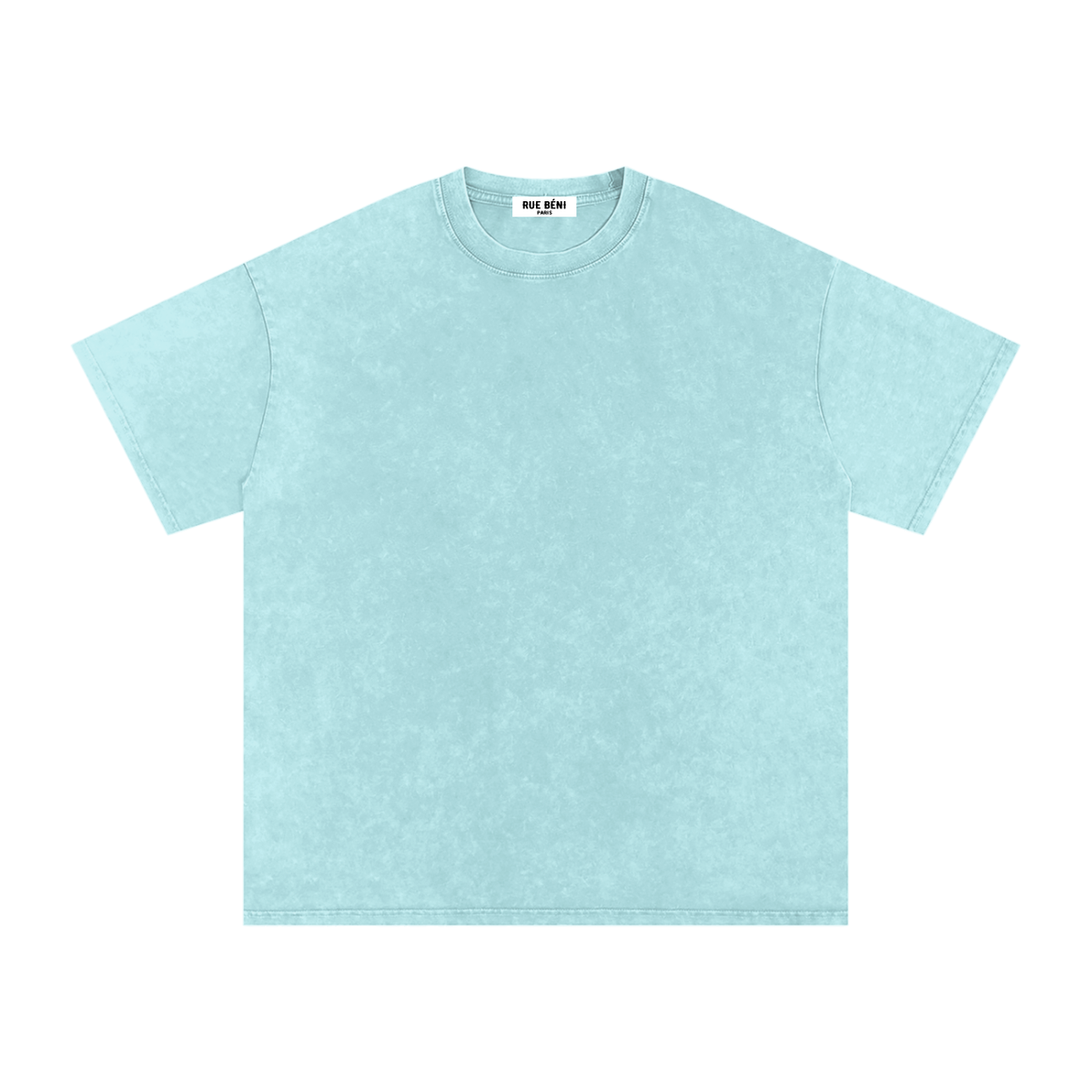 T-shirt ample délavé Signature Cobalt — 250 GSM