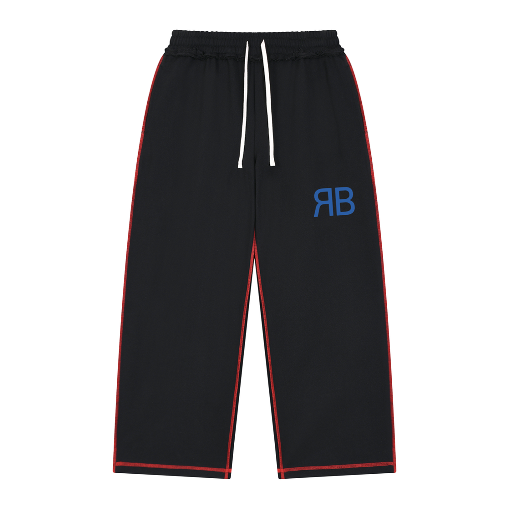 Pantalon ample à surpiqûres et bords francs — 420 GSM