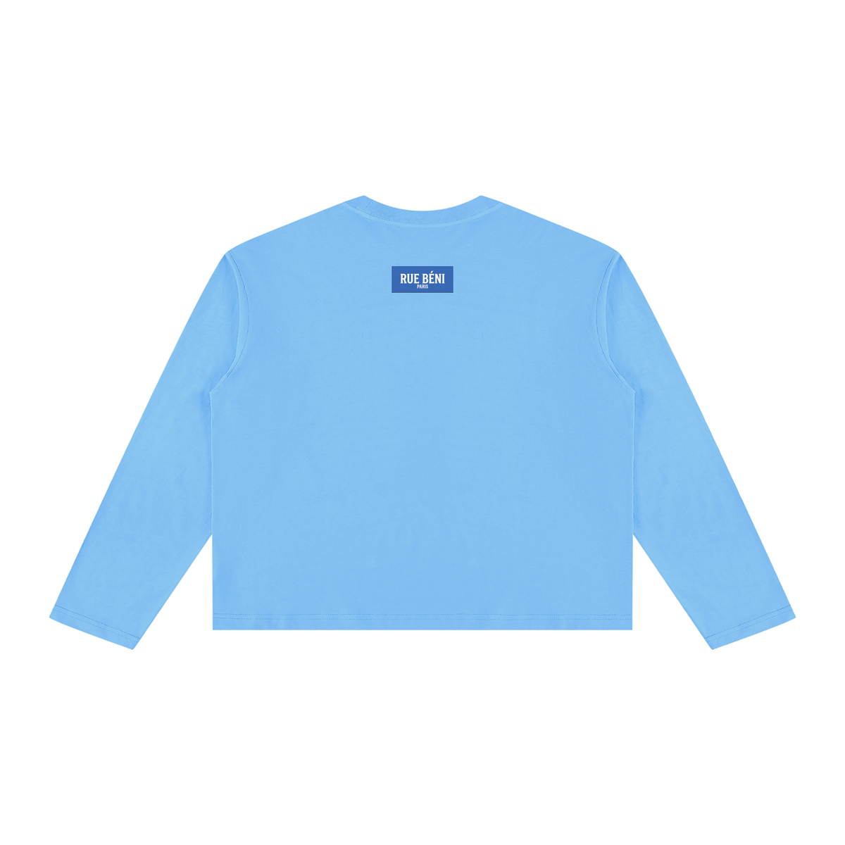 T-shirt ample à manches longues Signature Cobalt — 230 GSM