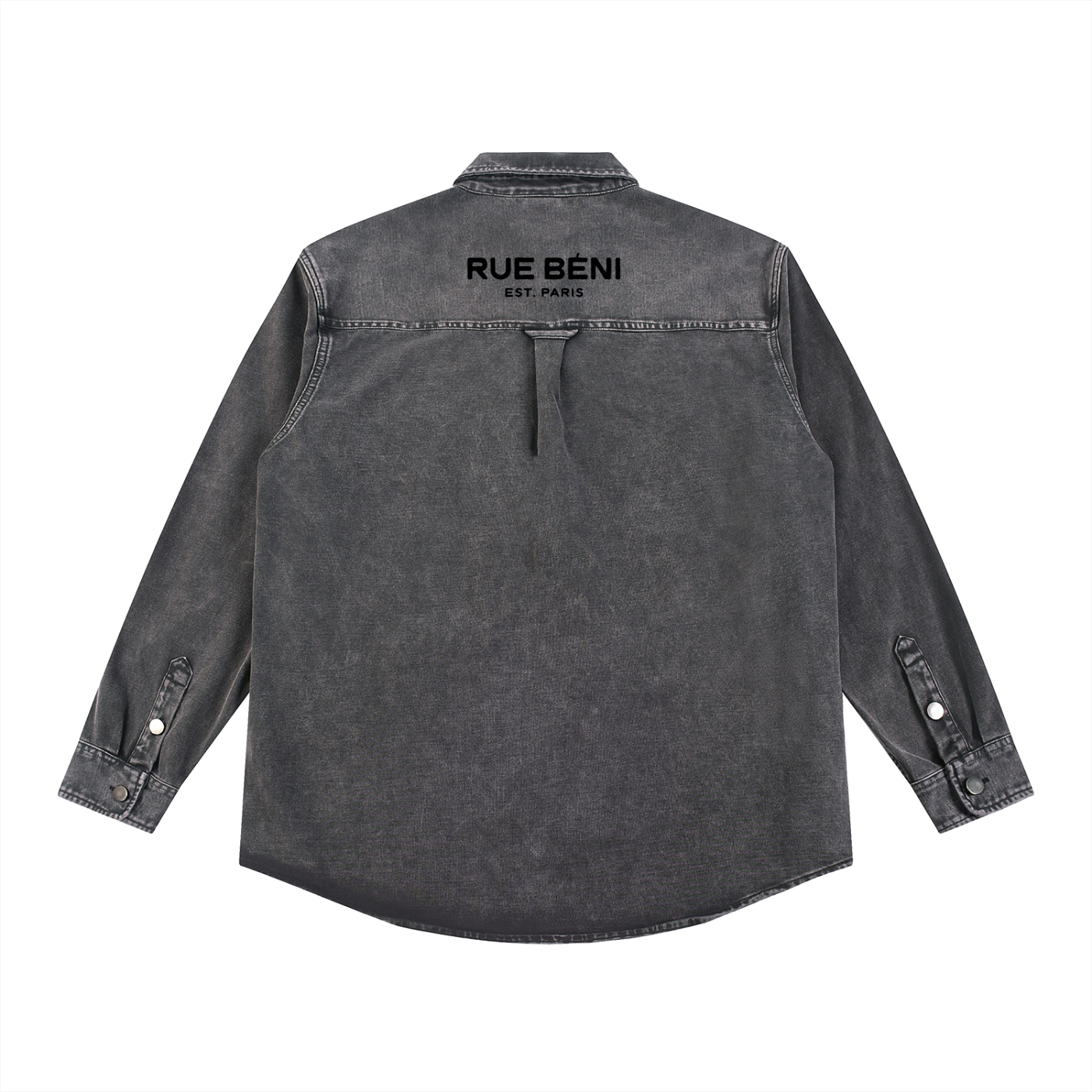 Veste Denim Lavée — Gris