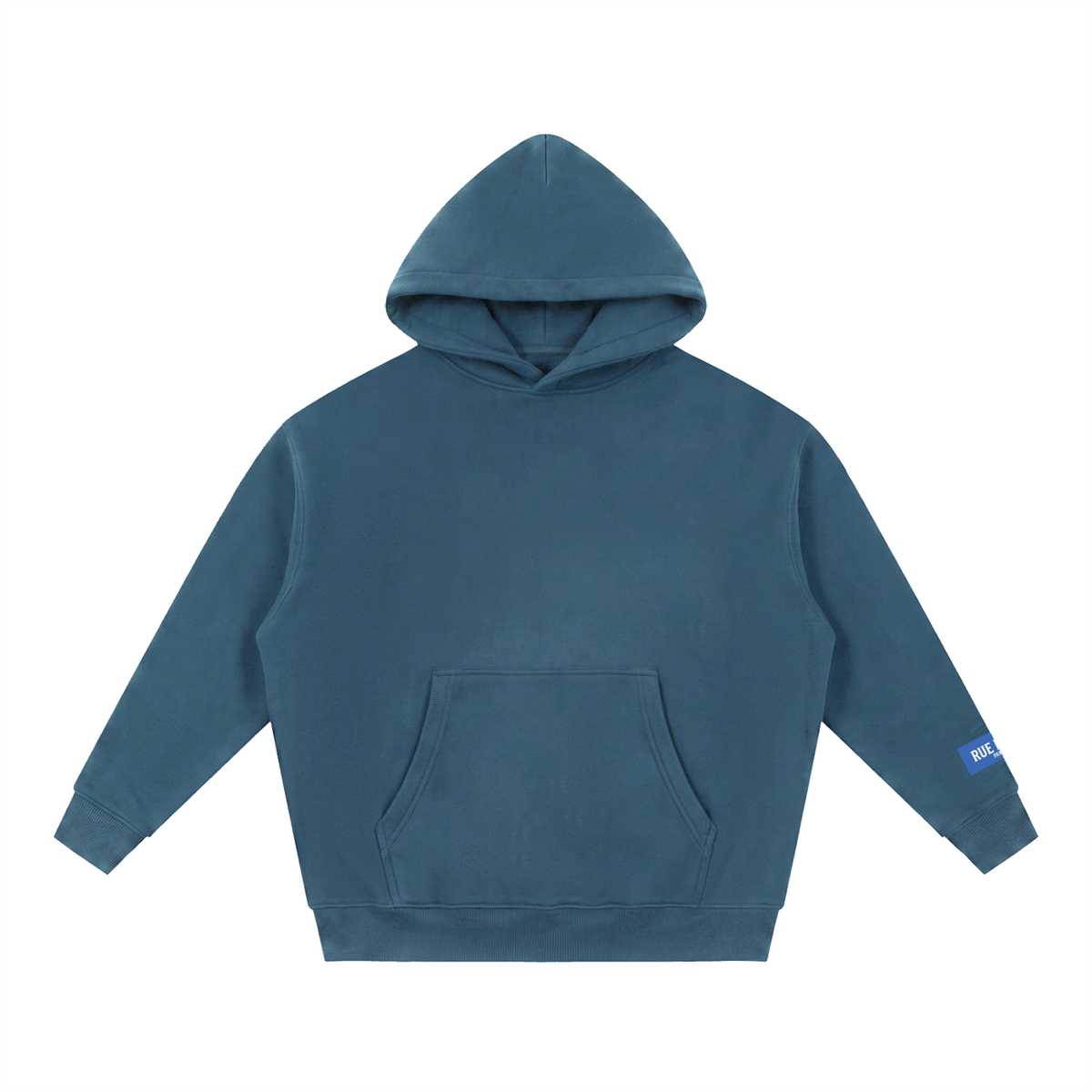 Sweat à capuche ample Signature Cobalt — 345 GSM