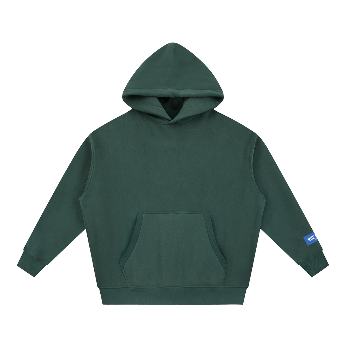 Sweat à capuche ample Signature Cobalt — 345 GSM