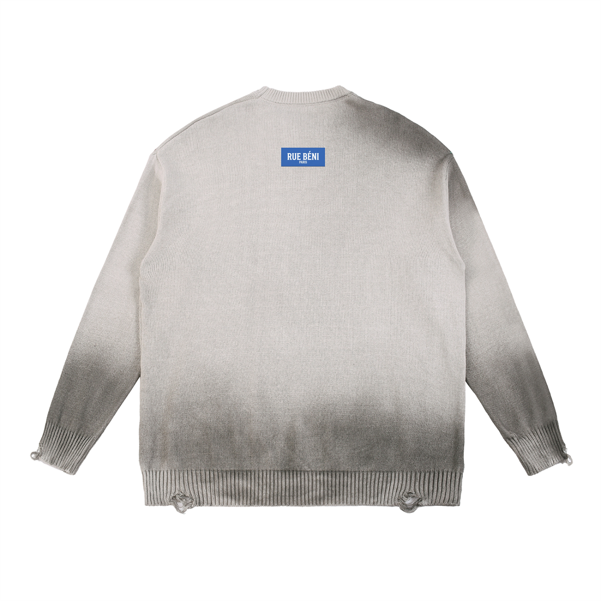 Pull ample délavé à effet usé — 425 GSM