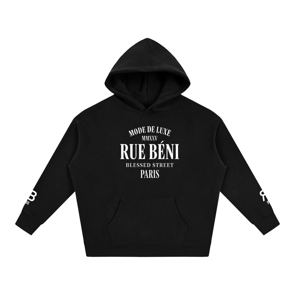 Sweat à capuche ample Mode de Luxe — 350 GSM