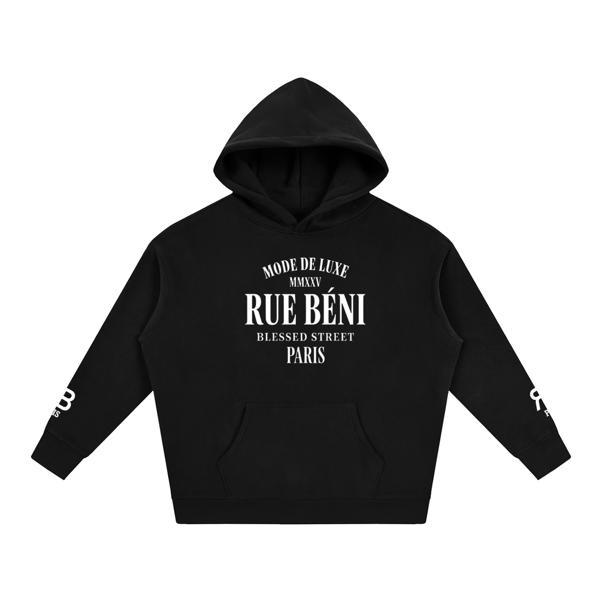 Sweat à capuche ample Mode de Luxe — 350 GSM